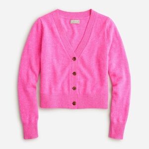 J.Crew Cashmere Cropped Fit cardigan - pink